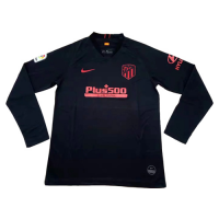 19/20 Atletico Madrid Away Black Long Sleeve Jerseys Shirt