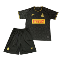19/20 Inter Milan Third Away Black Children's Jerseys Kit(Shirt+Short)