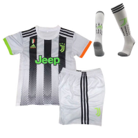 19/20 Juventus X Palace Home White Children's Jerseys Whole Kit(Shirt+Short+Socks)