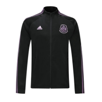2019 Mexico Black&Purple High Neck Collar Tranining Jacket