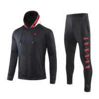JORDAN Black Hoodie Training Kit(Jacket+Trouser)