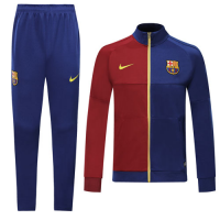 19/20 Barcelona Red&Blue High Neck Collar Training Kit(Jacket+Trouser)