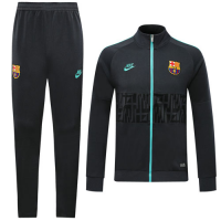 19/20 Barcelona Dark Gray High Neck Collar Training Kit(Jacket+Trouser)