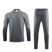 19/20 Inter Milan Gray Zipper Sweat Shirt Kit(Top+Trouser)