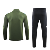19/20 Napoli Dark Green Zipper Sweat Shirt Kit(Top+Trouser)
