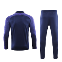 19/20 Tottenham Hotspur Navy Zipper Sweat Shirt Kit(Top+Trouser)