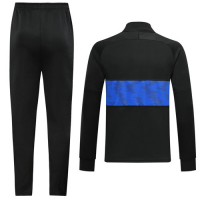 19/20 PSG Jordan Black&Blue High Neck Collar Training Kit(Jacket+Trouser)