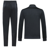 19/20 Manchester United Dark Gray High Neck Collar Training Kit(Jacket+Trouser)