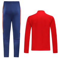 2019 Spain Red High Neck Collar Training Kit(Jacket+Trouser)