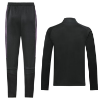 2019 Mexico Black&Purple High Neck Collar Training Kit(Jacket+Trousers)
