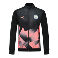 19/20 Manchester City Black&Pink High Neck Collar Training Jacket