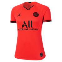 19/20 PSG Away Red&Orange Women's Soccer Jerseys Shirt