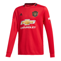 19-20 Manchester United Home Red Long Sleeve Jerseys Shirt