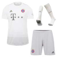 19/20 Bayern Munich Away White Jerseys Whole Kit(Shirt+Short+Socks)