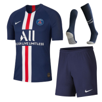 19-20 PSG Home Navy Soccer Jerseys Whole Kit(Shirt+Short+Socks)