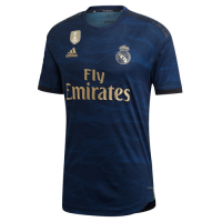 19-20 Real Madrid Away Navy Soccer Jerseys Kit(Shirt+Short+Socks)