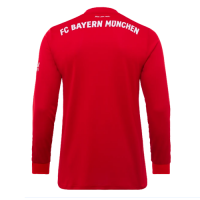 19-20 Bayern Munich Home Red Long Sleeve Jerseys Shirt