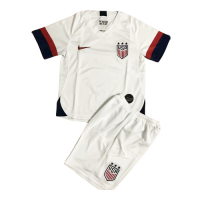 2019 USA Home White Children's Jerseys Kit(Shirt+Short)
