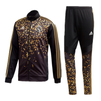19/20 Real Madrid EA Sports Fourth Black&Golden High Neck Collar Training Kit(Jacket+Trouser)