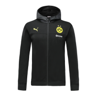 19/20 Borussia Dortmund Black Hoodie Jacket