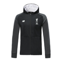 19/20 Liverpool Black Hoodie Jacket