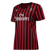 19-20 AC Milan Home Black&Red Women's Jerseys Shirt