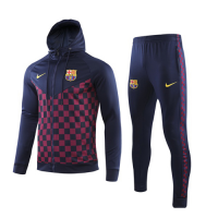 19/20 Barcelona Navy&Square Hoody Training Kit(Jacket+Trousers)