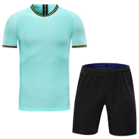 Inter Milan Style Customize Team Green Soccer Jerseys Kit(Shirt+Short)