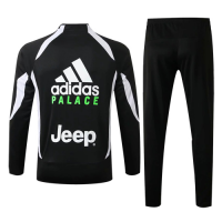 19/20 Juventus X Palace Black High Neck Collar Training Kit(Jacket+Trouser)