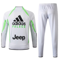 19/20 Juventus X Palace White&Fluorescent Green High Neck Collar Training Kit(Jacket+Trouser)