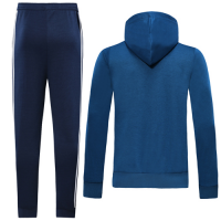 19/20 Arsenal Blue Hoodie Training Kit(Jacket+Trouser)