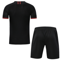 Atletico Madrid Style Customize Team Black Soccer Jerseys Kit(Shirt+Short)