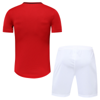 Manchester United Style Customize Team Black&White Soccer Jerseys Kit(Shirt+Short)