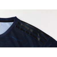 Real Madrid Style Customize Team Navy Soccer Jerseys Kit(Shirt+Short)