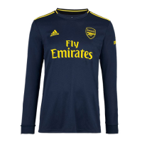 19/20 Arsenal Third Away Black Long Sleeve Soccer Jerseys Shirt