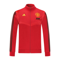 19/20 Manchester United Red High Neck Collar Training Jacket