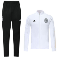 2019 Germany White High Neck Collar Training Kit(Jacket+Trouser)