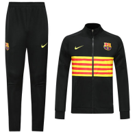 19/20 Barcelona Black&Yellow High Neck Collar Training Kit(Jacket+Trouser)