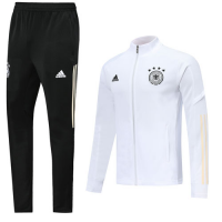 2019 Germany White High Neck Collar Training Kit(Jacket+Trouser)
