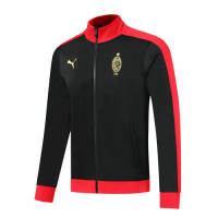 19/20 AC Milan Black High Neck Collar Training Jacket