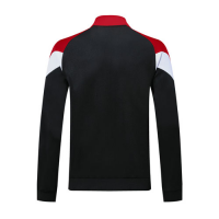 19/20 AC Milan Black&Red&White High Neck Collar Training Jacket