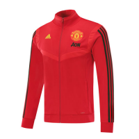 19/20 Manchester United Red High Neck Collar Training Jacket