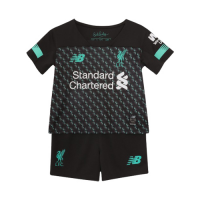 19-20 Liverpool Third Away Black&Blue Children's Jerseys Kit(Shirt+Short)