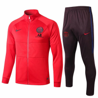 19/20 PSG All Red High Neck Collar Training Kit(Jacket+Trouser)