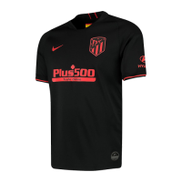 19-20 Atletico Madrid Away Black Soccer Jerseys Kit(Shirt+Short+Socks)