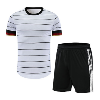 Germany Style Customize Team White Soccer Jerseys Kit(Shirt+Short)