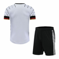 Germany Style Customize Team White Soccer Jerseys Kit(Shirt+Short)