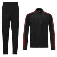 20/21 Manchester United Black High Neck Collar Training Kit(Jacket+Trouser)