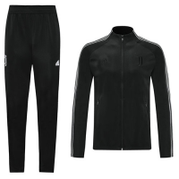 20/21 Juventus Black High Neck Collar Training Kit(Jacket+Trouser)