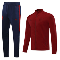 20/21 Arsenal Dark Red High Neck Collar Training Kit(Jacket+Trouser)